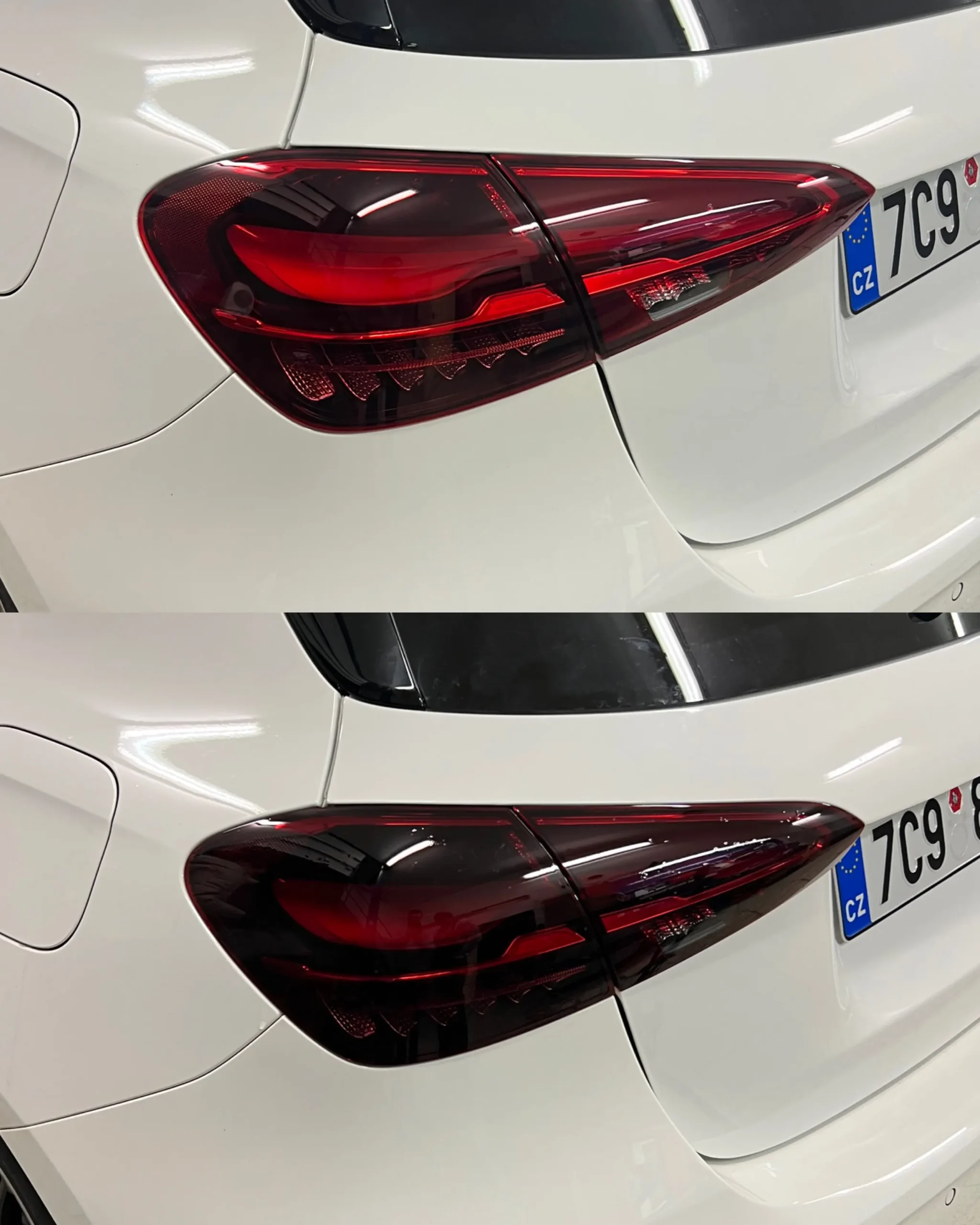 Zatmavení zadních světel na voze Mercedes-Benz Třída A